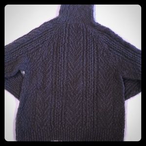 Vince Wool/Cashmere mock neck cable knit sweater